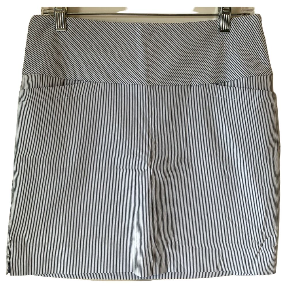 SC & Co Skort size medium blue and white pin stripes